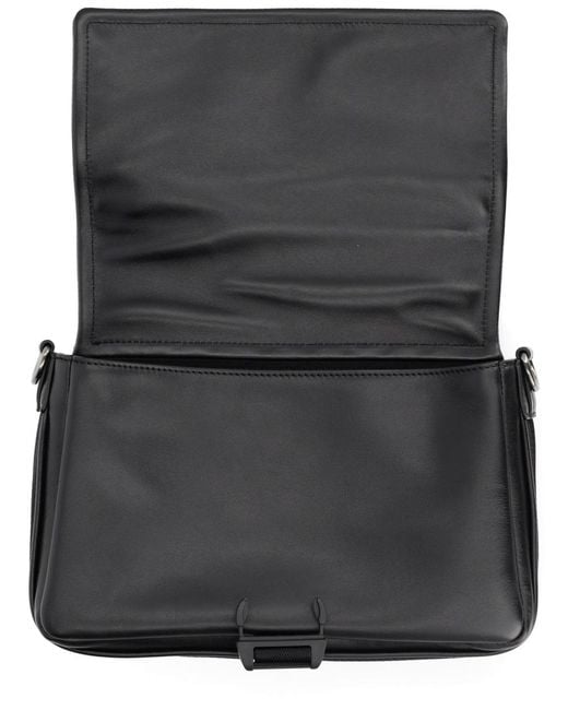 Fendi Black Borsa "Flux Messenger" for men