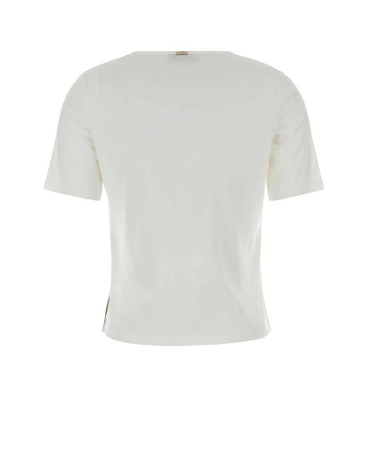 Herno White Tshirt Con Spacchetto