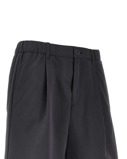 Herno Gray Polyester Bermuda for men