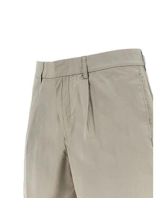 Emporio Armani Gray Cotton Bermuda Shorts