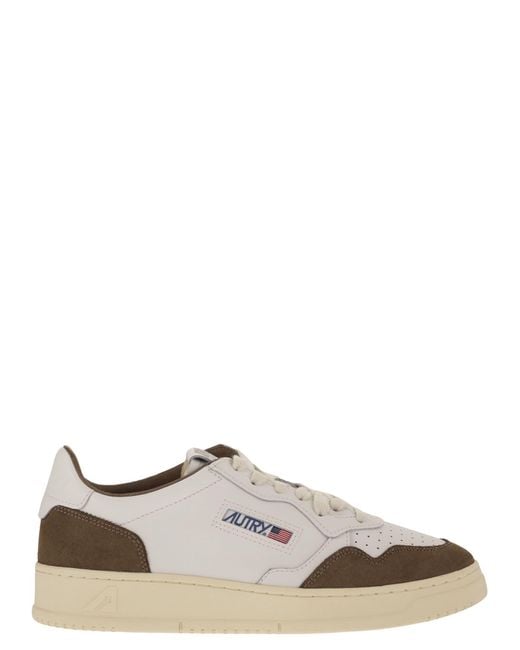 Autry White Medalist Low for men