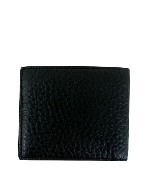 The Bridge Black Grained Leather Wallet