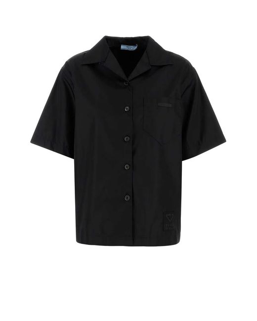 Prada Black Gabardine Shirt