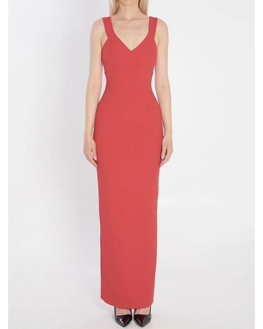 Solace London Red Nalani Maxi Dress