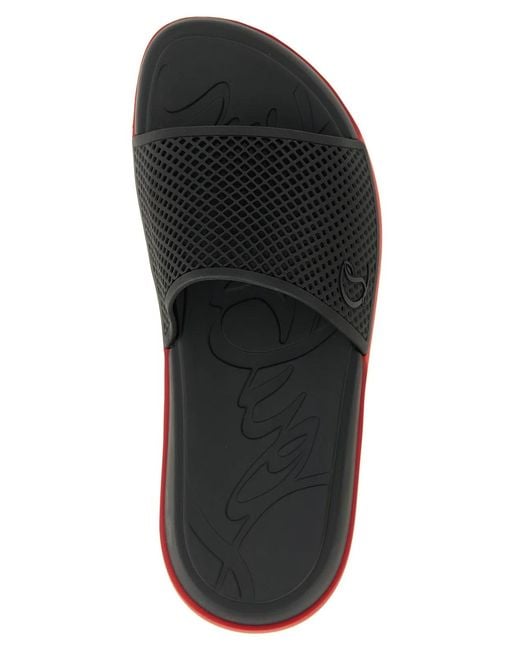 Christian Louboutin Black 'Easy Breezy' Mules for men