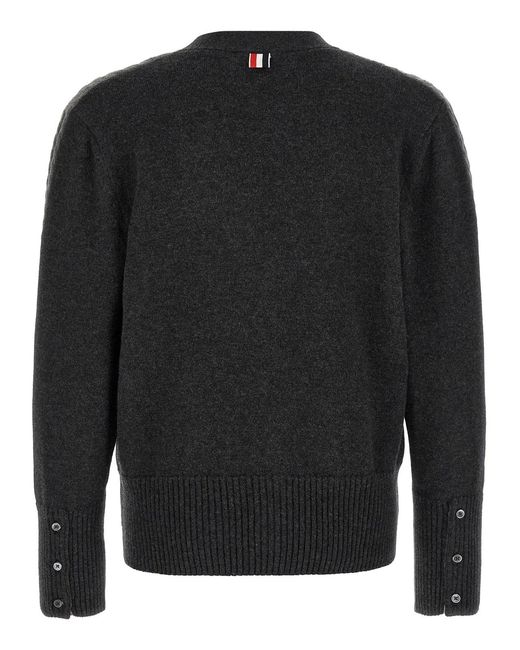 Thom Browne Black In-1 Trompe L'Œil Cardigan for men