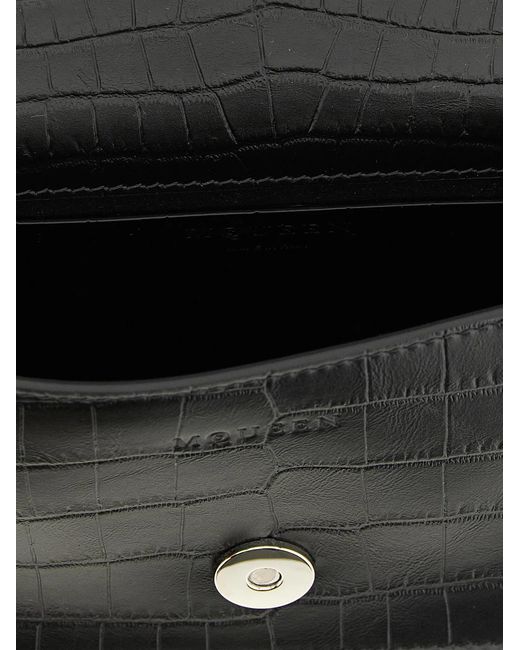 McQueen Black 'Jewelled' Mini Shoulder Bag
