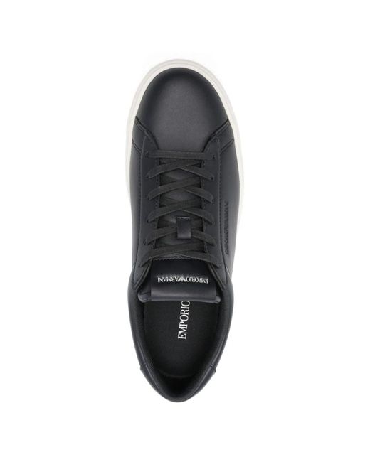 Emporio Armani White Leather Sneakers for men