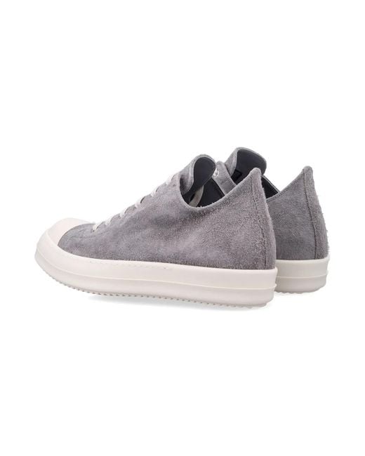 Rick Owens Multicolor Suede Low Sneaks for men