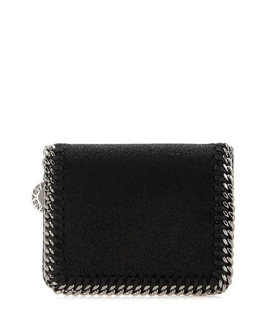 Stella McCartney Black Falabella Bifold Wal