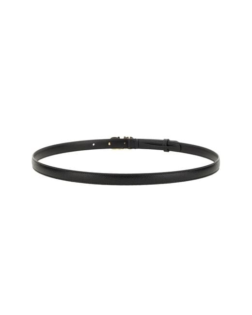 Ferragamo Black Gancini Belt