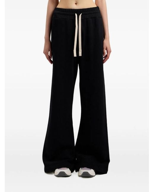 Palm Angels Black Cotton Trousers