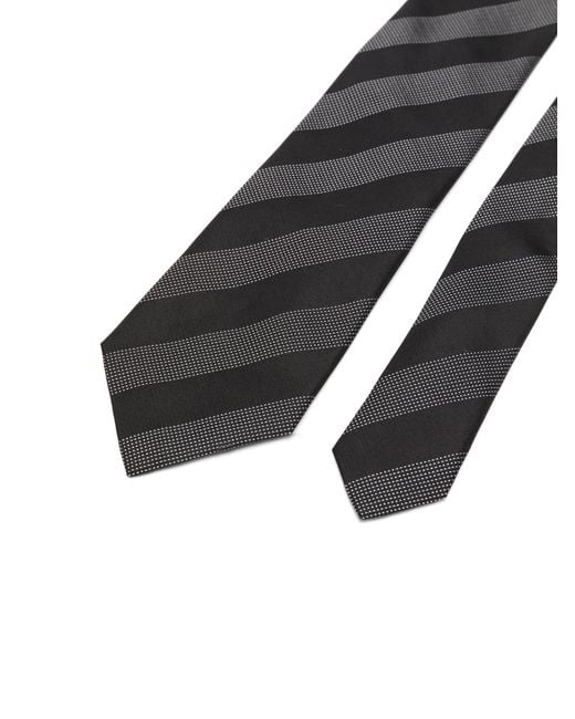 Boss White Silk Tie for men
