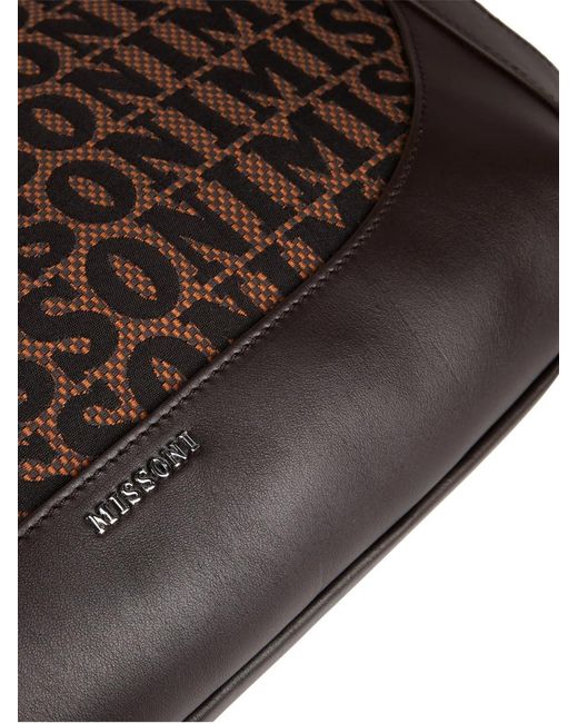 Missoni Brown Logo Tote Shopping Bag