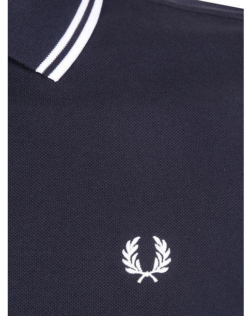 Fred Perry Blue Twin Tipped Shirt for men