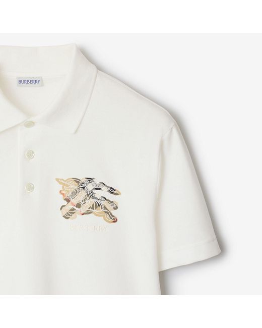 Burberry White Polo S/S Evan for men