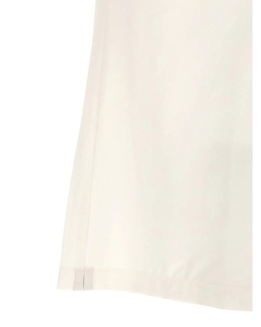Brunello Cucinelli White Heraldic Logo Polo Shirt for men