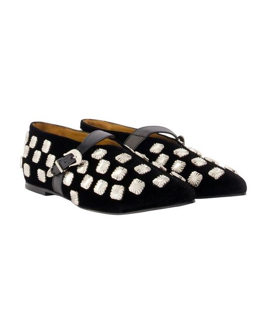 Toga Black Aj1516 Ballerinas