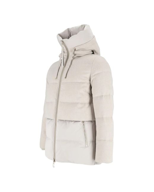 DUNO White Short Parka