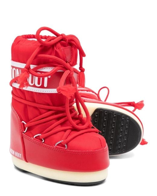 Moon Boot Red Stivali Con Logo