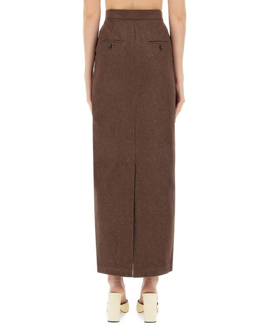 Max Mara Brown Long Skirt "Pianosa"