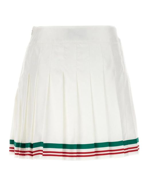 Casablanca White 'Casa Way' Skirt