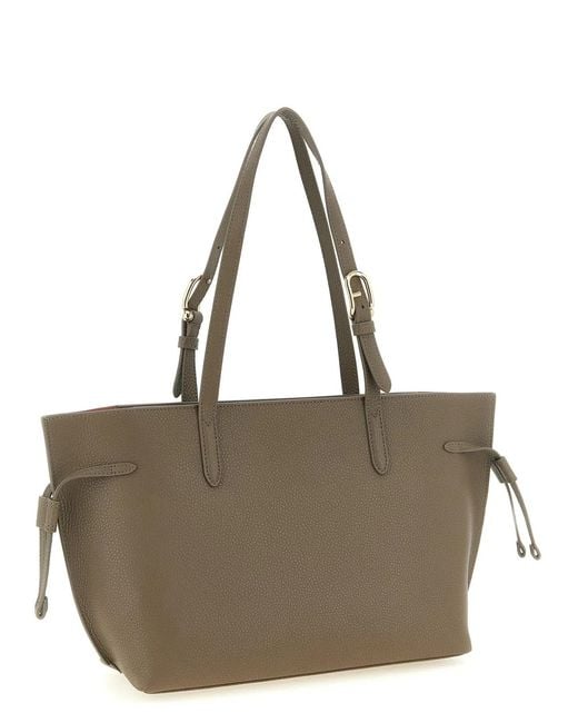 Furla Gray Ava M' Shopping Bag
