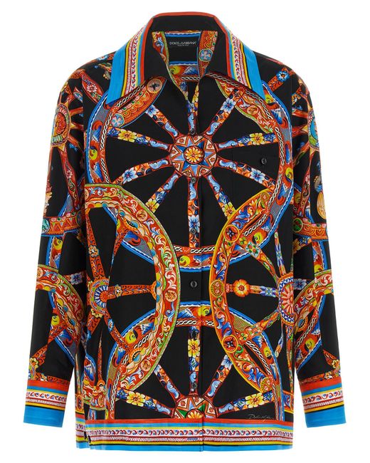 Dolce & Gabbana Blue Dolce & Gabbana 'Hawaii' Shirt