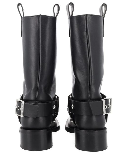 Ganni Black Stivale "Biker"