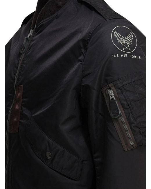 Buzz Rickson's Black "Skyline" Bomber for men