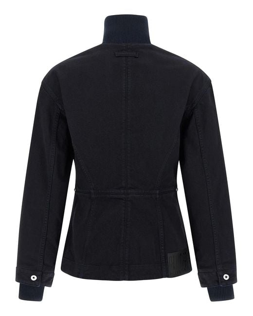 Jean Paul Gaultier Black 'The Slit Denim' Jacket