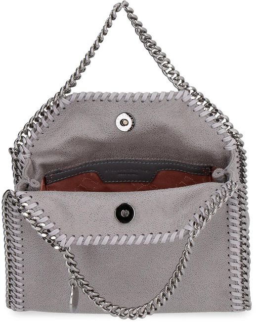 Stella McCartney Gray Falabella Tiny Mini Crossbody Bag