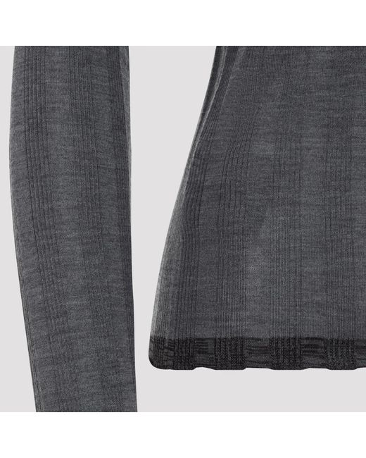 Prada Blue Ardesia Wool Polo