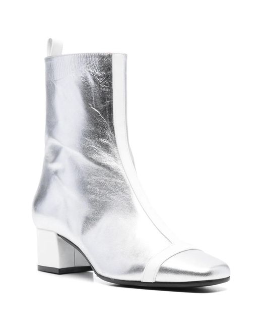 CAREL PARIS White Audrey 25 Anckle Boots