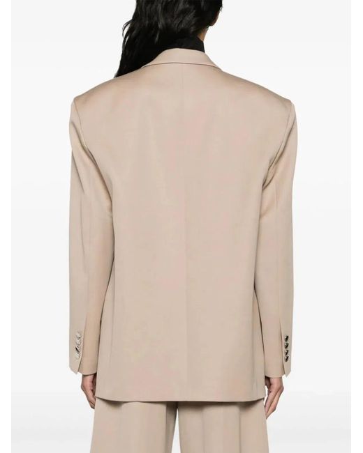 The Attico Natural Single-Breasted Virgin Wool Jacket
