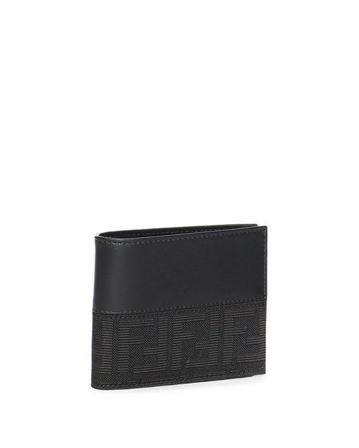 Fendi Black Wallet With Monogram for men