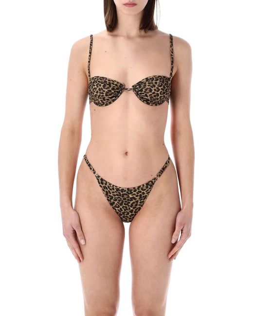 MATINEÉ Black Marina Leopard Bikini Brief