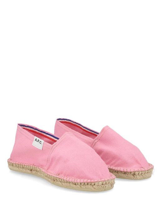 A.P.C. Pink Cotton Flats