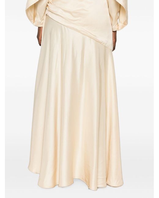 Zimmermann White Ascent Draped Blouse