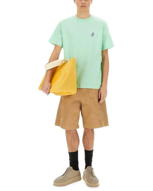 J.W. Anderson Green "Anchor" T-Shirt for men