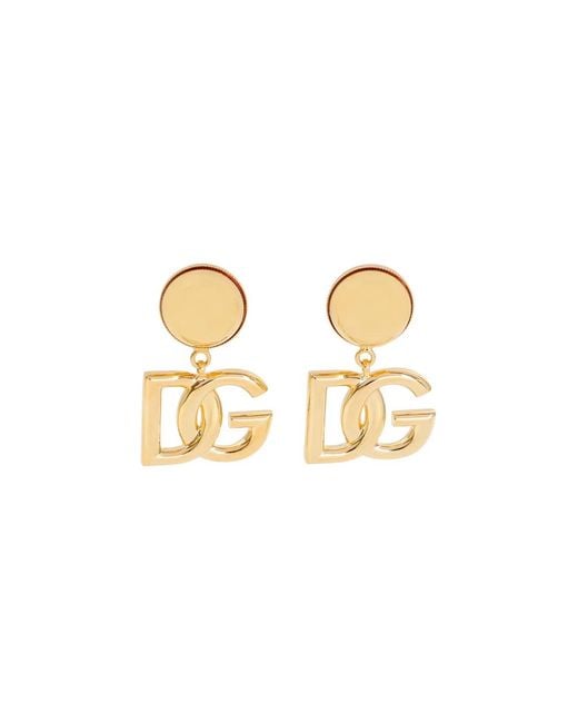 Dolce & Gabbana Metallic Dolce & Gabbana Orecchini Con Logo Dg