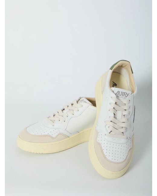 Autry White Medalist Low Sneakers for men