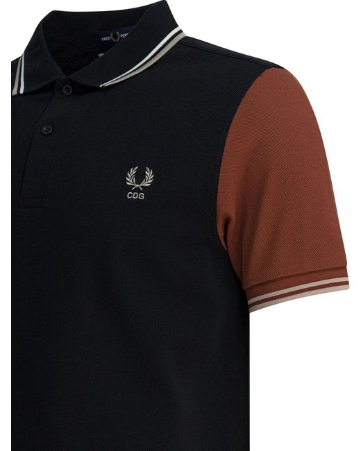 Comme des Garçons Black Shirt Cotton Polo Shirt for men