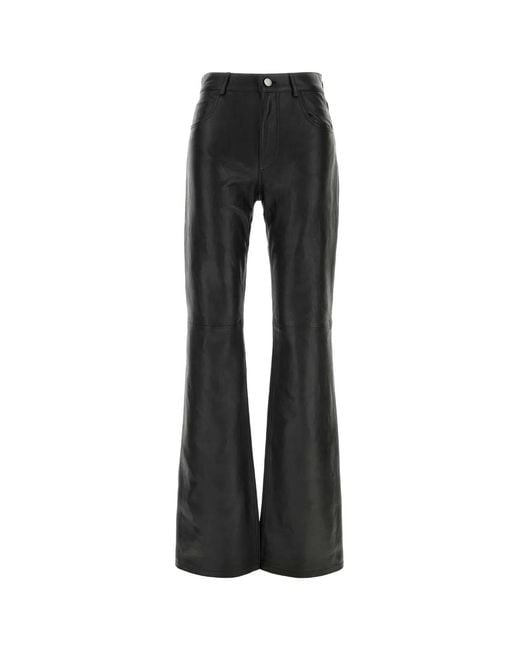 Haikure Black Flora Silky Leather