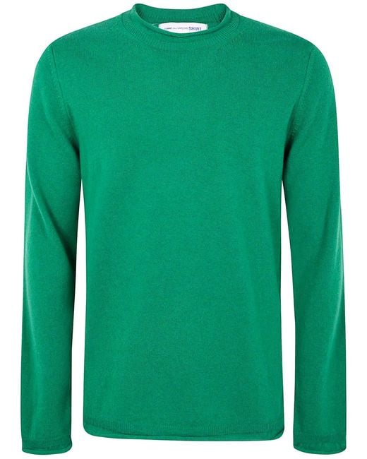 Comme des Garçons Green Shirt Shirt Knitted for men