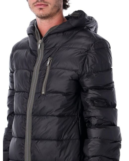 Rick Owens Blue Gimp Down Jacket for men