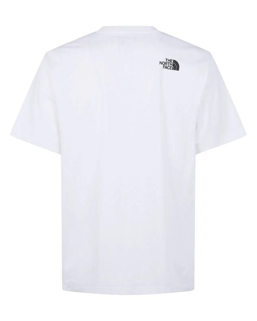 The North Face White Evolution Box Half Dome" Regular Short