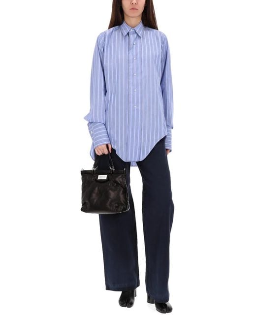 Maison Margiela Blue Pants "Herringbone"