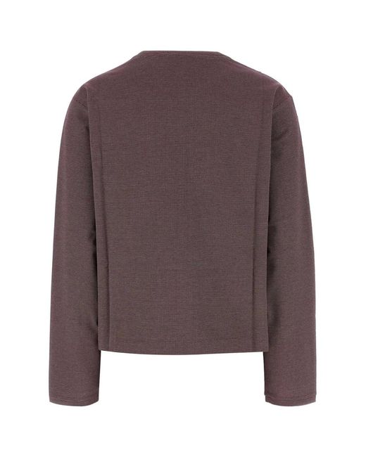 Miu Miu Brown Two-Tone Jersey T-Shirt