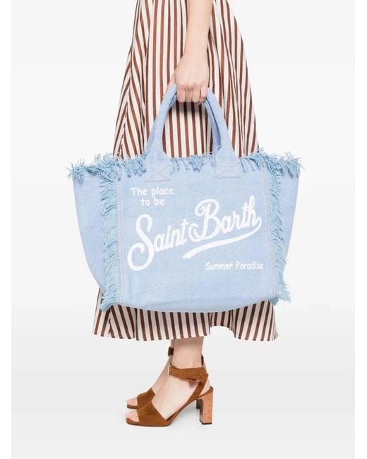 Mc2 Saint Barth Blue "Vanity" Tote Bag